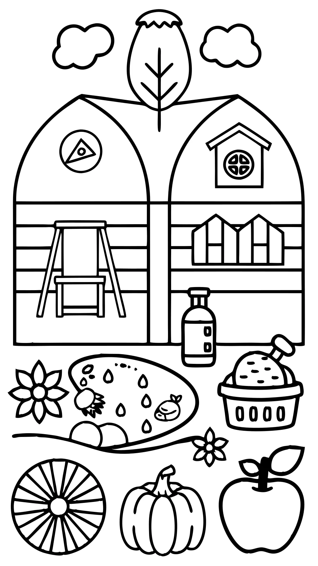 nutrients coloring page farming